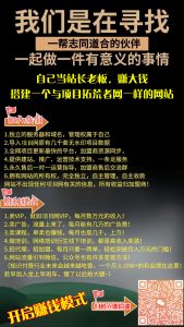 开启赚钱模式，招志同道合的合作伙伴！-项目拓荒者