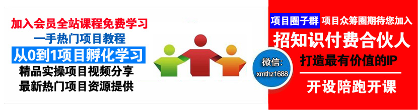 项目拓荒者-网赚项目-副业项目-教程分享-自媒体教程-互联网学习